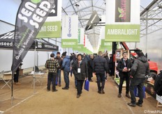 The central aisle with the stands on the sides