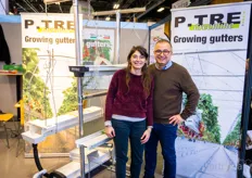 Elisa Ilardo and Michele Pavano with P-tre, specialised in gutter for greenhouses