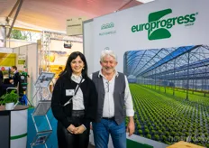 Samantha Morselli and Franco Limbarino with Europrogress