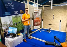 Niels Spaan with Corvus Drones is present with their dealer Area Solutions, and of course their greenhouse drone