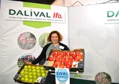 Fiona Davidson of Dalival Ifo, who presented this year the two varieties Tonik (SIVAL Innovation Silver) and Canopy.