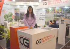 Radhika Bansal from Centenary Geotex pvt. Ltd, their main market is Spain where they mostly sell the ground covers.