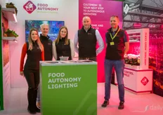 Team Food Autonomy showing their dynamic lighting solutions. Dora Mate, Bram Meulblok, Julia Sejpes, Keith Thomas, and Vaclav Kubes