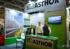Ayad Salih, David Perez, and Gustavo Alvarez Pere from the Spanish greenhouse builder Asthor.
