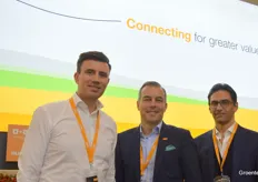 Maximilian Becker and Marko Grozdanovic from BASF | Nunhems and Simone Cerutti from Horta, part of BASF Digital Solutions.