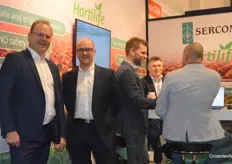 Jan Willem Lut and Hugo Nijgh from Sercom, celebrating its forty years in 2024. Sercom shared a booth with Hortilife, as always at the Berlin fair, which last year celebrated the opening of its own location in Mexico.