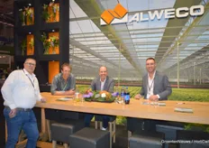 Ben van den Berg visiting Aad Alsemgeest, Ramon Bol, and Jeroen van Gaalen (Alweco)