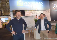 Elmer Vlielander with Laurens Besemer from Ventiguard at the booth.