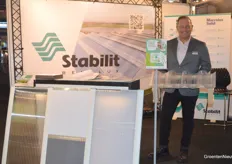 Carlo Bol from Stabilit surprisingly already had a lot of visits from farmers on the first day who were interested in light-transmitting double-walled polycarbonate corrugated sheets. The company's greenhouse range was also at the fair.