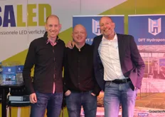 Rik Egberts and Jeroen van Beek from Saled and Gert-Jan Mulder from Industrial Product Solutions shared a booth. Both companies collaborate on projects involving water cultivation with lighting.