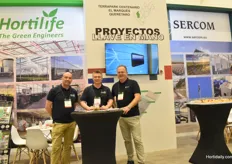 Pieter Jan Overkamp, Michel Bartelink from Hortilfe and Jan-Willem Lut from Sercom who recently opened their branch in Mexico.