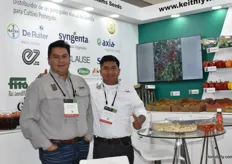 Jose Barrera and Juan Emeterio from Keith Williams Seeds, distributor of the main brands of seed for protected cultivation 