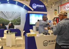 Busy times at the booth of Rimex.