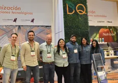Mike van de Bos and Ramon Bruers from Holland Screens, Dennis de Zeeuw and Consuelo Tejas from DQ Hortisoluciones, Gabriel Campillo, Carina Rodriguez and Marciano Torres from Agrichem.