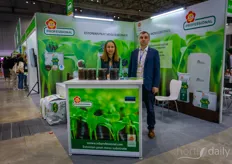 Olesia Klimchuk and Andris Zepers with ASB Professional, offering peat moss. They have clients in Taiwan and China and see potential in the Vietnamese market as well.