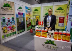 Mehlika Hosta with EuroFert. The company was present here last year as they have several clients in the Vietnamese market 