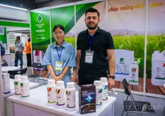 Yasin Tasci and Rohima Kusbaba with Ado Tarim, Turkish supplier of fertilizers 