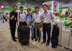 The team of Denso visiting the show to research the Vietnamese marke