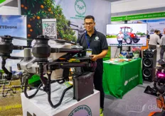 Dung shows the drone and other agricultural solutions of TST Drone