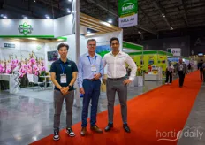 Au le Hong and Carl van Loon, Powerplants, with Manuel Madani, Priva. Both companies showed commitment to the Vietnamese horticultural market and emphasized they are here to stay, to continue to help growers with their irrigation or automation challenges. 