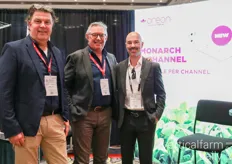 Arnoud de Kievit, Rob Wieze with PB Tech, and Jan Mol with Oreon who recently launched their Monarch 3-channel into the North American market