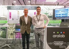 Joao Pereira and Joao Riberia with Aralab were glad to showcase their R&D growing chambers for CEA