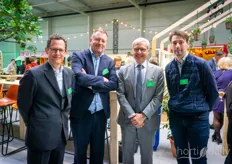 Sebastian Gothier, Wim Vermeir, AG Insurance, with Erik Vanderhaegen, Biobest, and Pascal Carland, Ethias