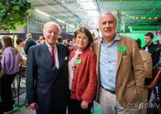 Marc-Yves Blanpain, President of Floridienne, with Nathalie Boomen and Philippe Boomen