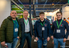 Wim Roosen of Dutch Plantin with team Best Peppers: Wilfred van den Berg, Tijn van den Berg and Merijn van Lith