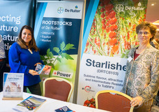Anyonia Kolobou and Leonie Hogendonk, Bayer De Ruiter, talking about their resistant varieties and rootstock offerings