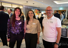 Phoebe Sutton and Autelie Bovi with Agri-Tech, and Malcolm Yare, TCE