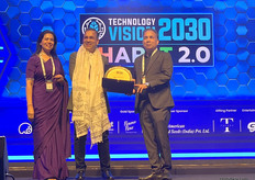 Neeraj Kumar Roy, Director, Agriplast Protected Cultivation, a gold sponsor.