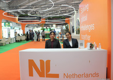 Mukti and Vinny volunteere at the Kingdom of the Netherlands Embassy pavilion, which represented and supported eight enterprises.