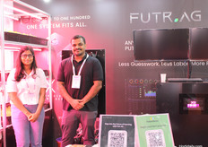 Sriram and Priyadharshini, Future Farms, showcase futuristic farming automation solutions.