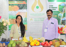Dr. Sulochana K. H and Narayan Swami of the National Horticulture Board’s Karnataka office.