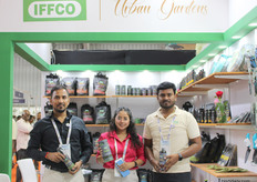 Harjas, Sheetal and Naveen of IFFCO Urban Gardens.