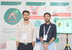 Atul and Swapnil showcased their latest software platform Arang for nursery operations management, noting strong interest and interaction during the three-day show.