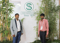 M. Purushotham and Kamal of Swamy Nursery and Florist paused their meeting for a quick picture.