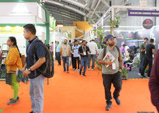 Visitors wandering with keen interest, looking for inspiration on the show's final day.