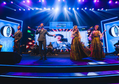 A vibrant cultural performance by the Uzbekistani group Havas Guruhi, celebrated worldwide for their unique renditions of Indian music.