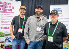 Brody Griffith and Pete Stefanos, Haygrove, visited by Michael Brewer, SPR Agri