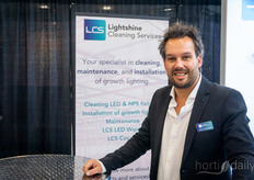 Jeffrey van den Bogert, Lightshine Cleaning, or, as the company recently changed to, Lightshine Cleaning Services. Read more about that here: https://www.hortidaily.com/article/9770511/more-light-means-more-cleaning-work/
