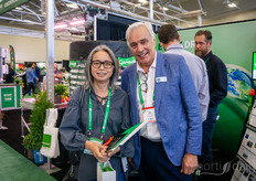 Ohio State University professor Chieri Kubota, professor in the Department of Horticulture and Crop Science, and Director of Ohio Controlled Environment Agriculture Center, and Will Lammers, Artechno