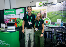 Patrick and Helena Borenius, Green Automation Americas. The installation of their system at KingHaven farms has been a success. Read more about the project here: https://www.hortidaily.com/article/9708427/canadian-buyers-haven-t-seen-much-of-this-particular-product-before/