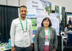 Abdallah Smadi and Lyudmyla Novotarska with breeding company GPSeeds