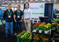 Mackenzie Hunse Kristian Damsted, and Torben Pedersen, Greenex. The company supplies seed material and cuttings from all over the world, and the team is positive about the market developments.