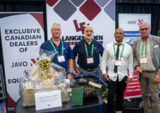 Langendoen Electric is supported by Jay Honeycutt, Javo. In the photo with Stan Langendoen, Michael Nazareth, and Ludo Boxen (Hortus Supplies International)