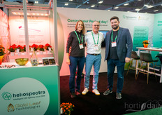 Sarah Pardy, Denis Dullemans, and Trevor Golding, representing Heliospectra and Gold Leaf Technologies