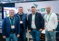 Ed Roeleveld & Geert-Willem van Weert, Vitotherm, Wouter Voortman, Boeters Ketel Constructie, & Patrick Voortman, Vitotherm, here with Vulcan Greenhouse Technolog