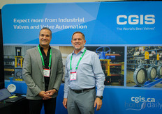Farid Khajehpour and Todd Kuli, valves experts with CGIS